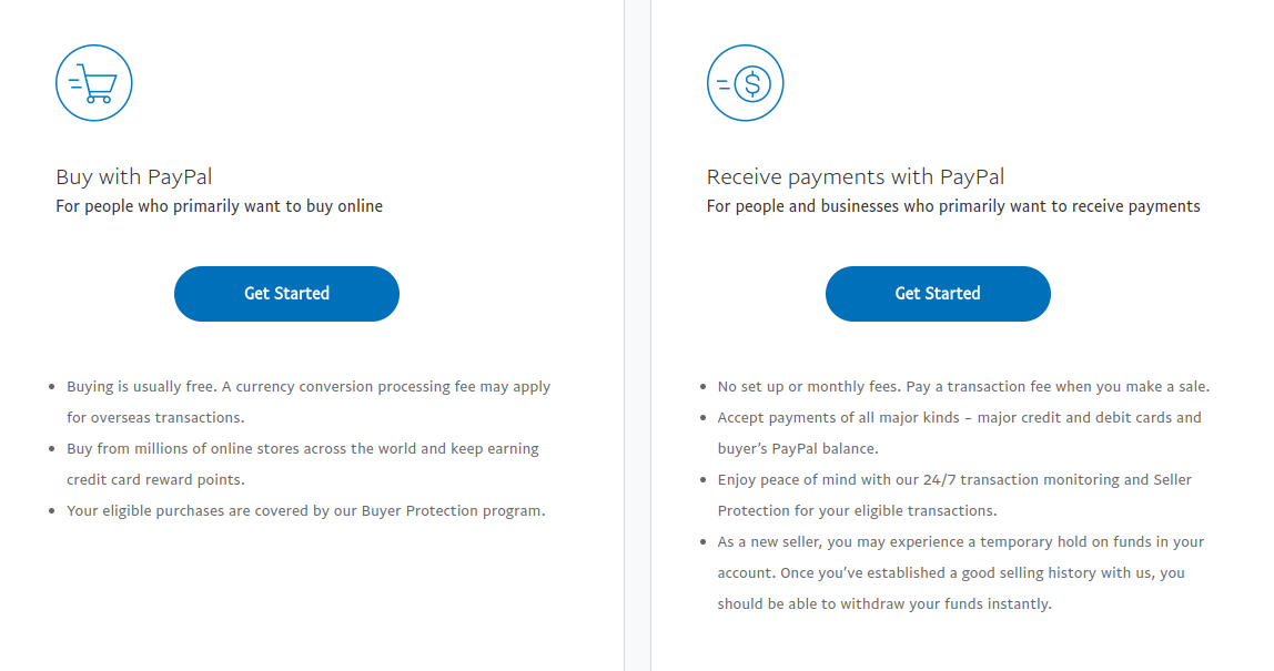 how to sign up for paypal
