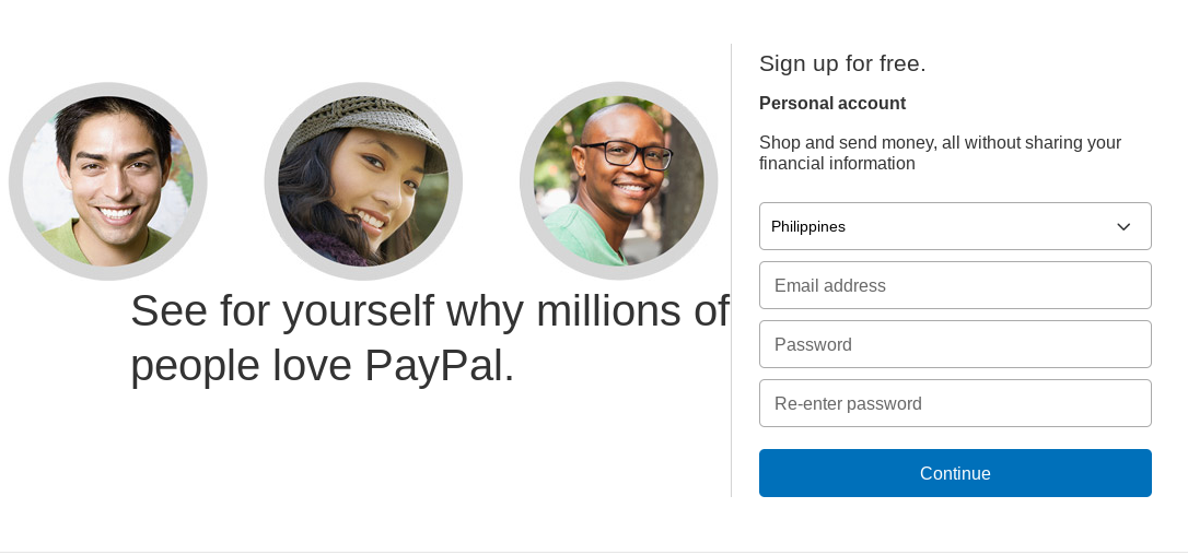 how to sign up for paypal