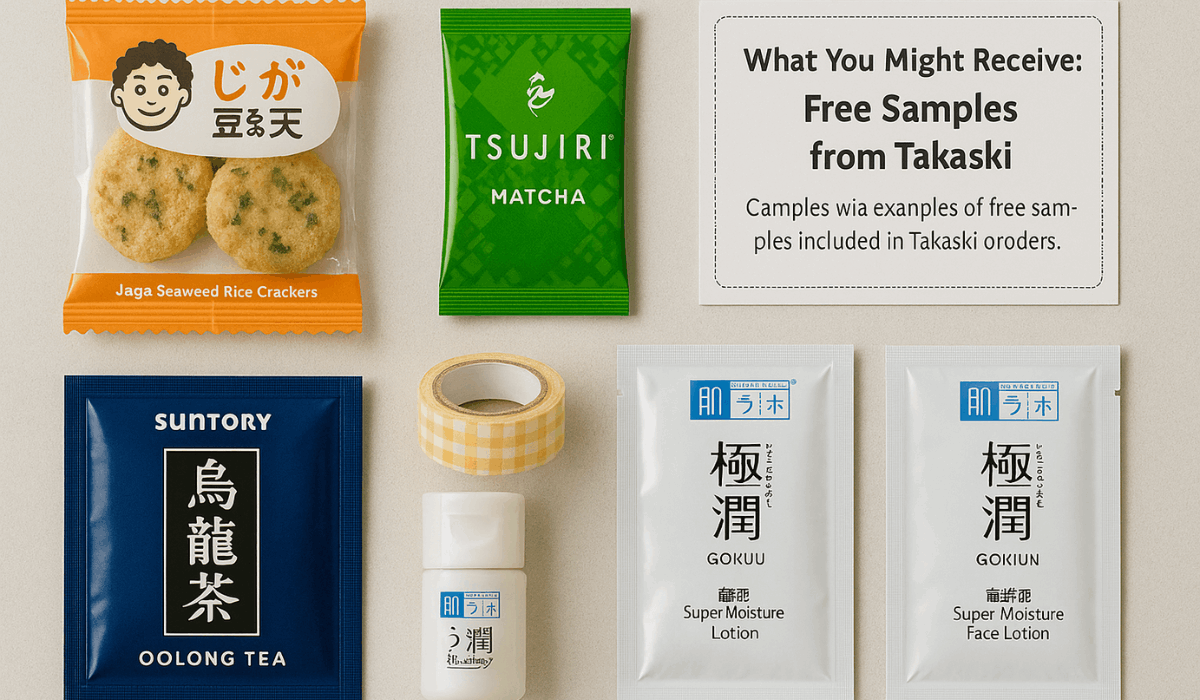 Get Free Japanese Food and Product Samples with Takaski Orders