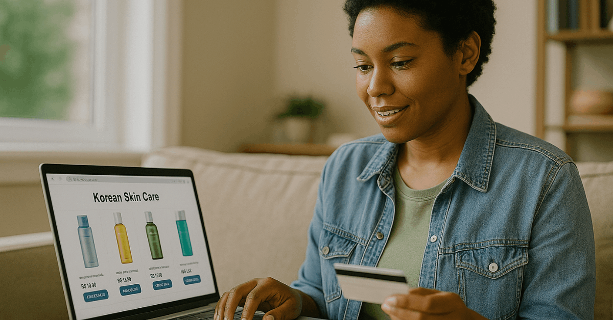 Como comprar produtos coreanos de cuidados com a pele no Brasil